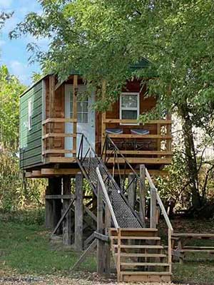 one of our cabins at the rivers edge